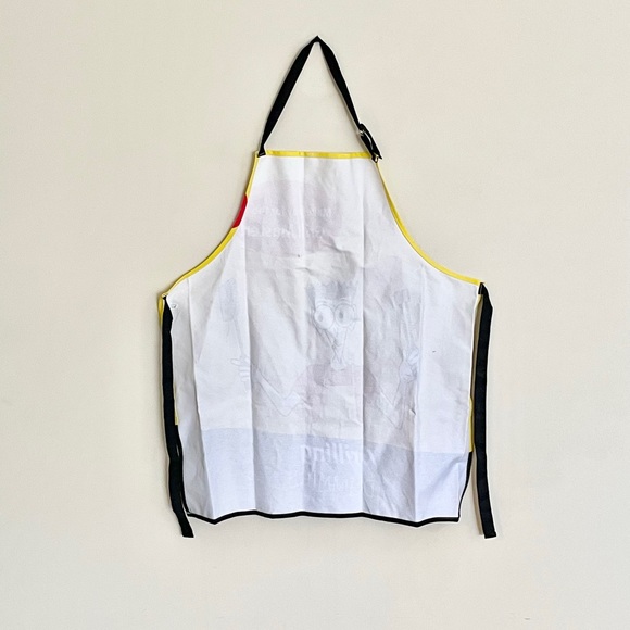 Grilling For Dummies Grill Master Graphic Yellow Black Red Apron Adult OS - Picture 5 of 7